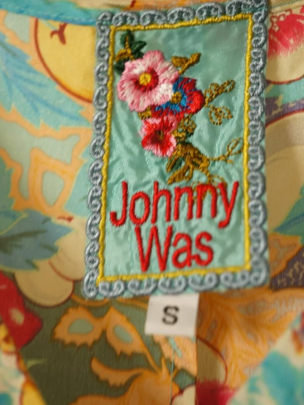 Johnny Was Silk Maxi Dress - Picture 4 of 8